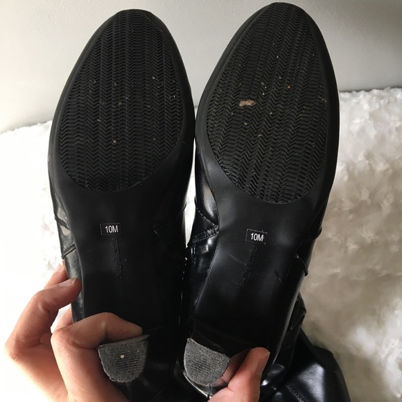 Kelly & Katie Black Knee High Boots - Picture 7 of 8